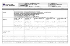 Multigrade Lesson PLAN G5&6 - Semi-Detailed Multigrade Lesson Plan In ...