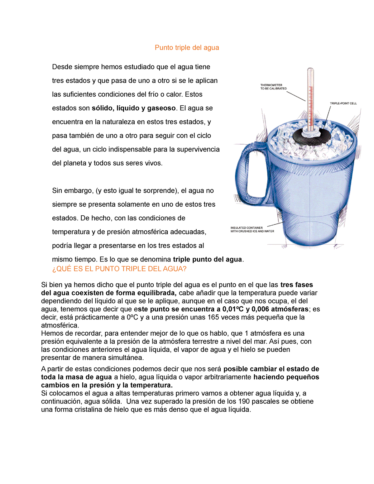 Agua y mercurio: líquidos, pero no primos - TRIPLENLACE