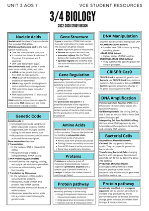 Biology Chapter Summaries chapter 2-8 - UNIT3 BIOLOGY Chapter 2 A ...