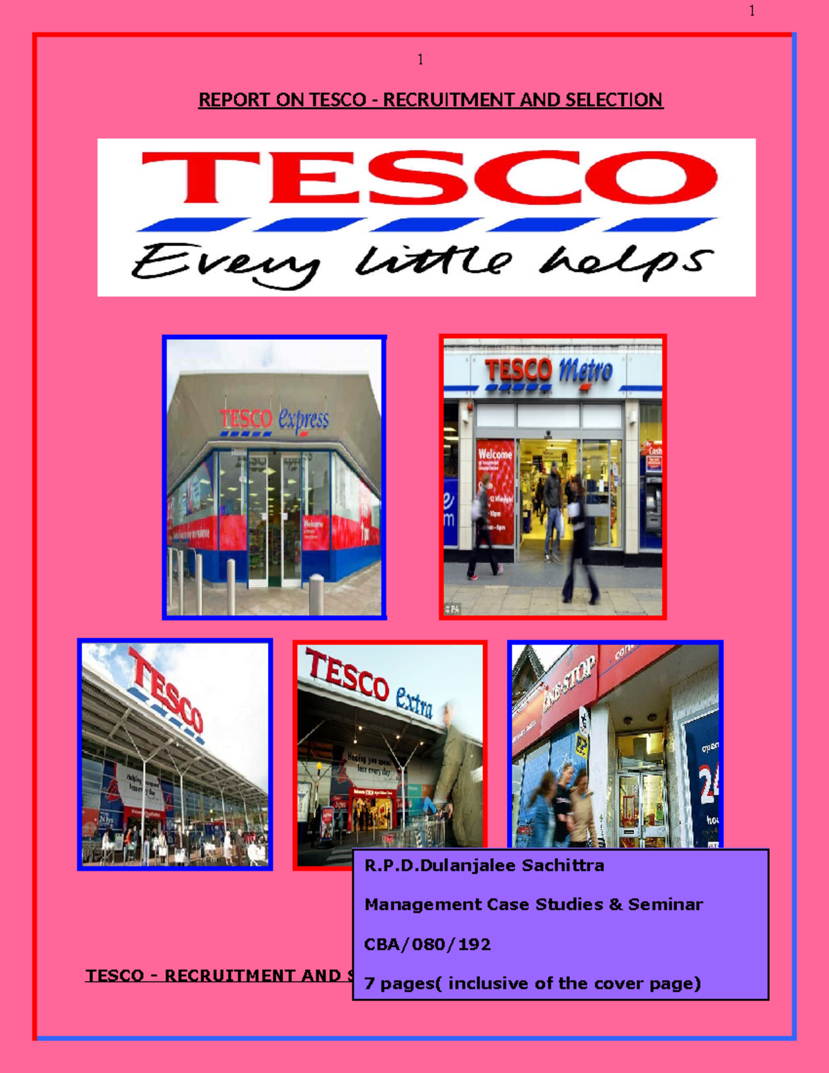 75869975-Case-Study - bba - REPORT ON TESCO - RECRUITMENT AND SELECTION ...