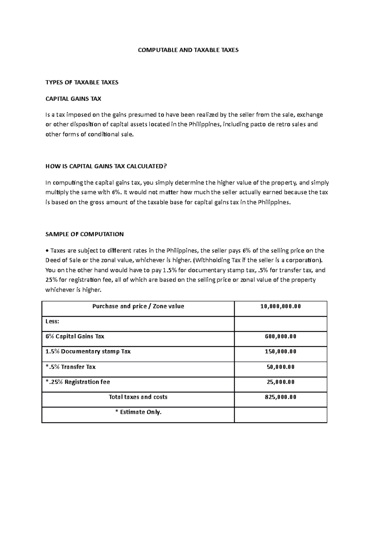 Group 4-5 - Report presentation for business taxation - COMPUTABLE AND ...