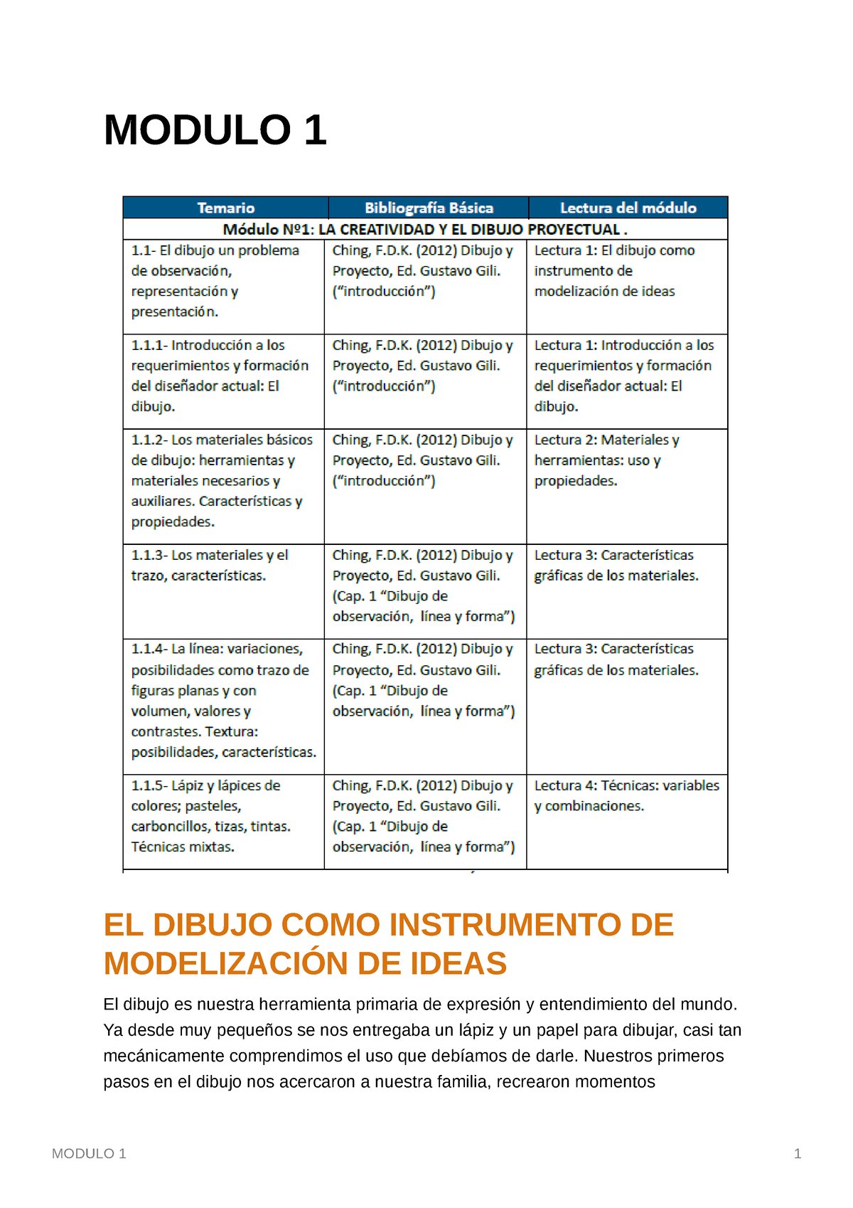 Modulo 1 Dibujo - Siglo 21 - Studocu