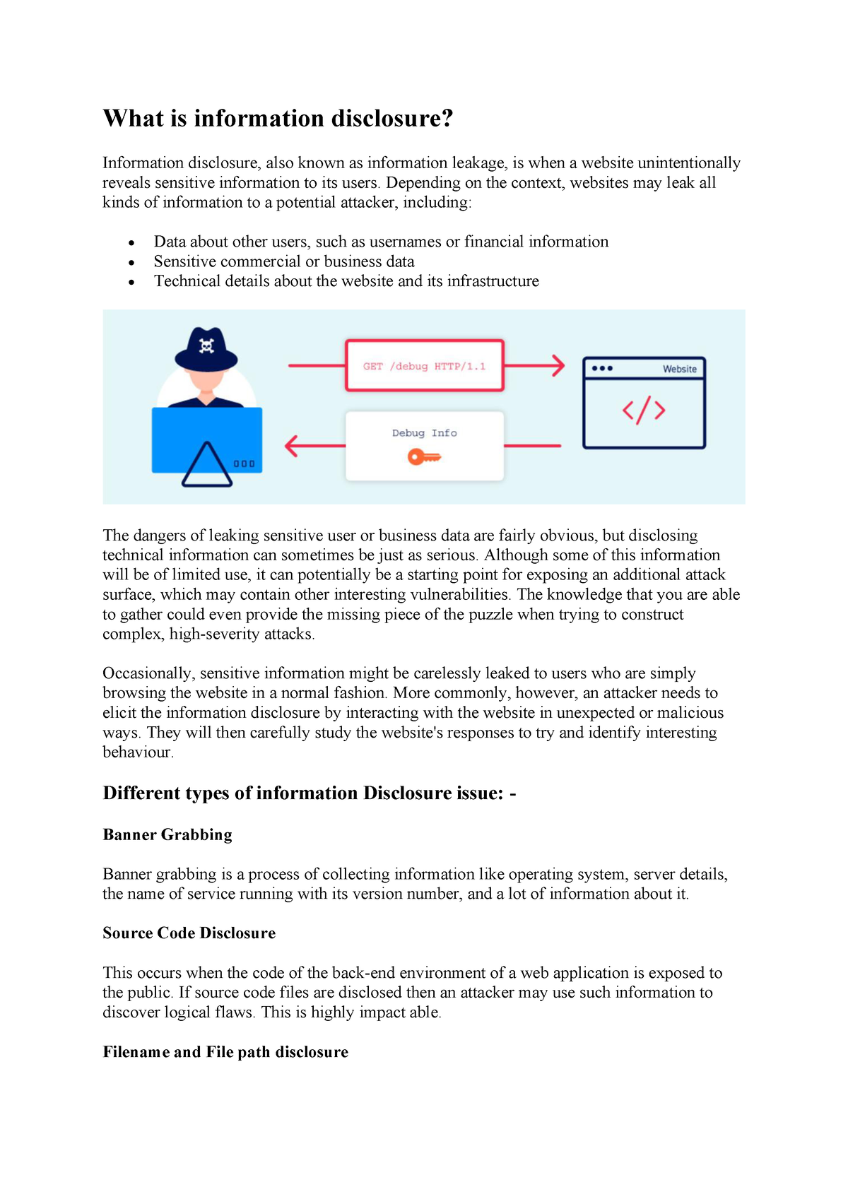 Information Disclosure - What Is Information Disclosure? Information ...