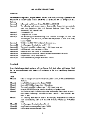 ACC 100 Topics 1 2 Reading Materials AND Exercises - ACC 100 ...