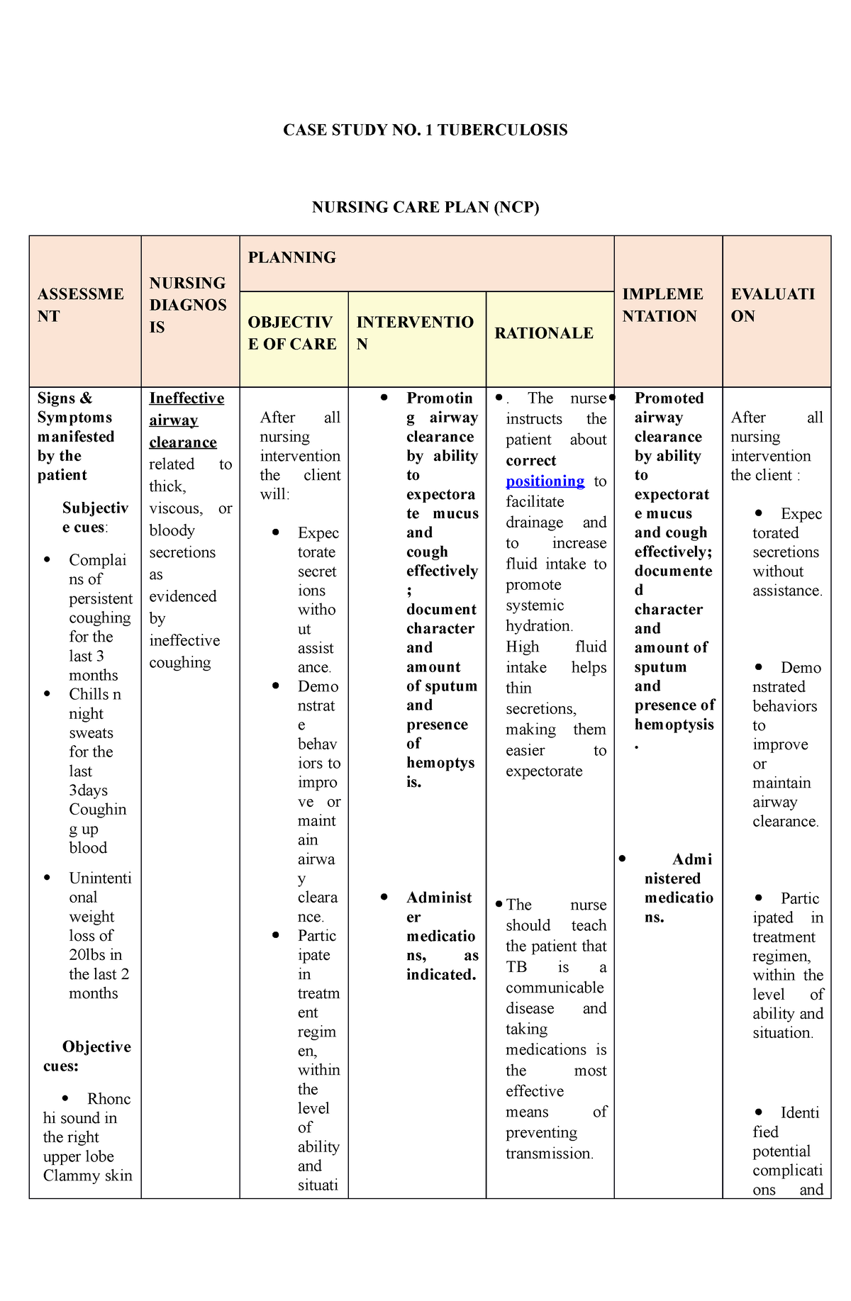 case study of tb patient