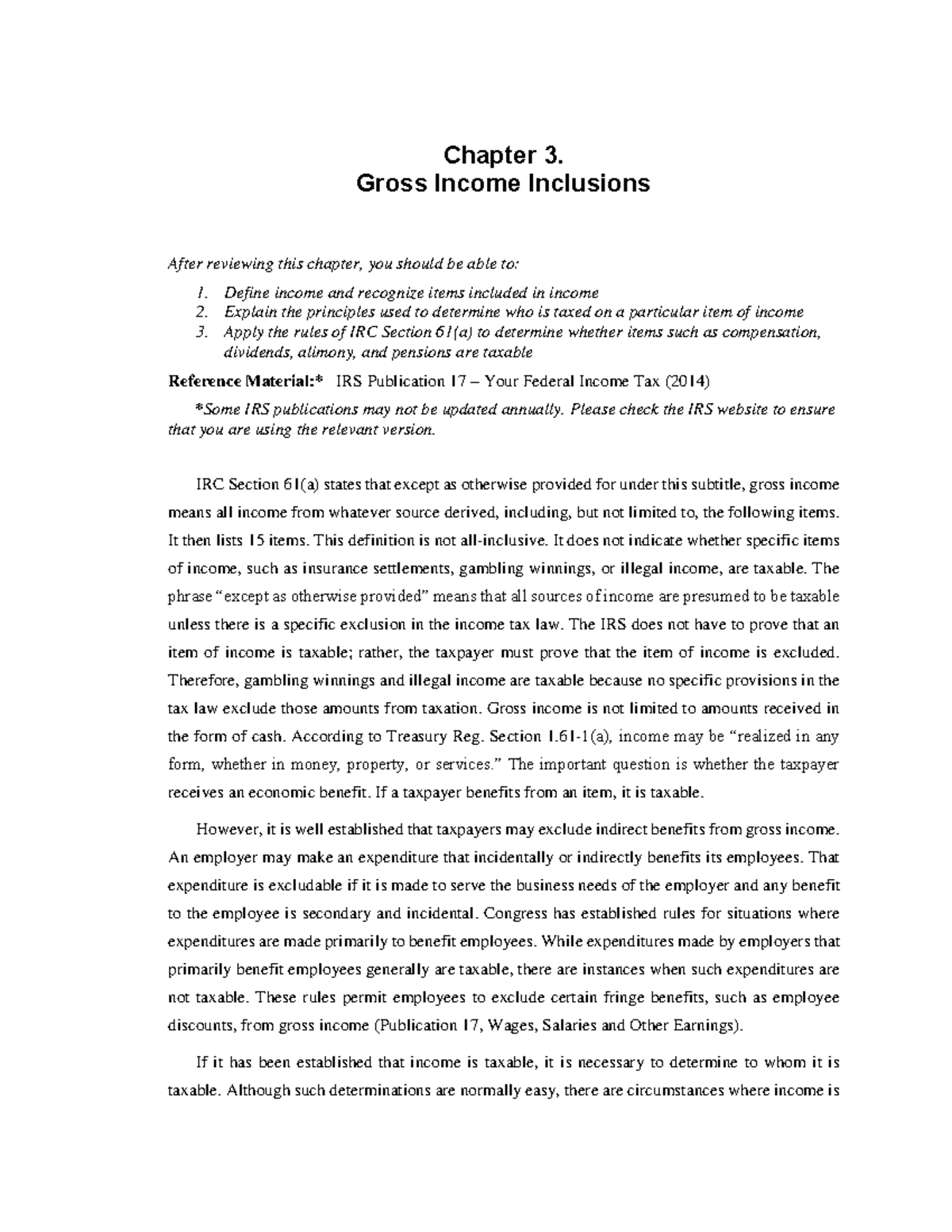 Gross Income Inclusions - RU - Studocu