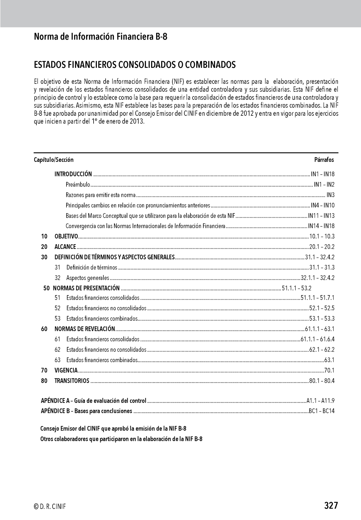 17. NIF B-8 Estados Financieros Consolidados O Combinados - Norma De ...