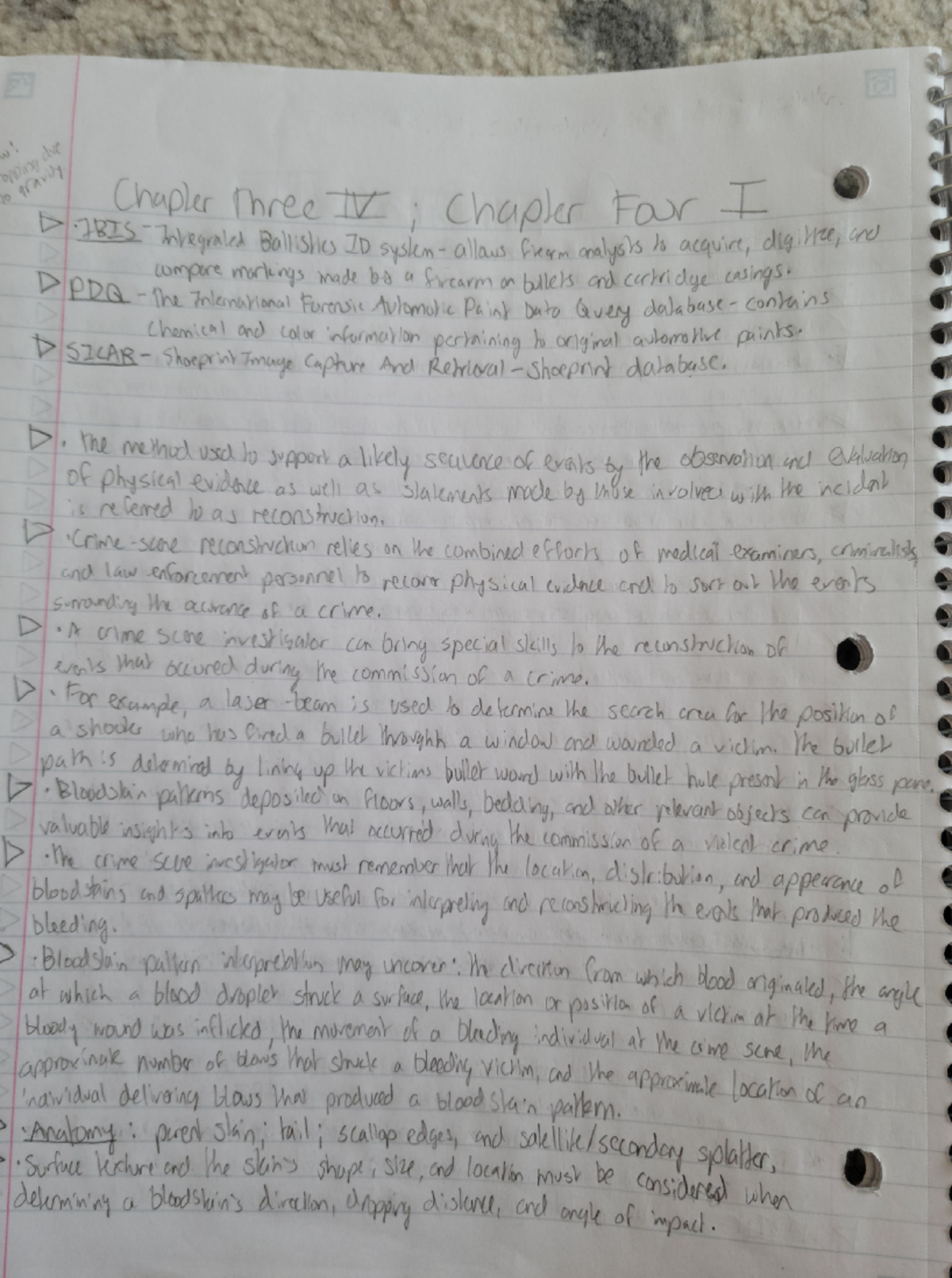 Chapter Three - page four and Chapter Four - page one - FORS 2216 - Studocu