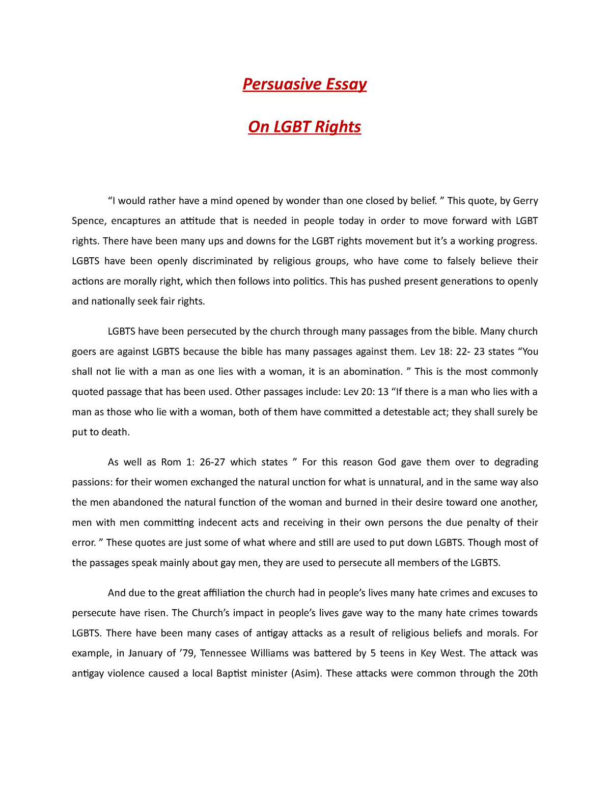 persuasive essay on lgbt rights