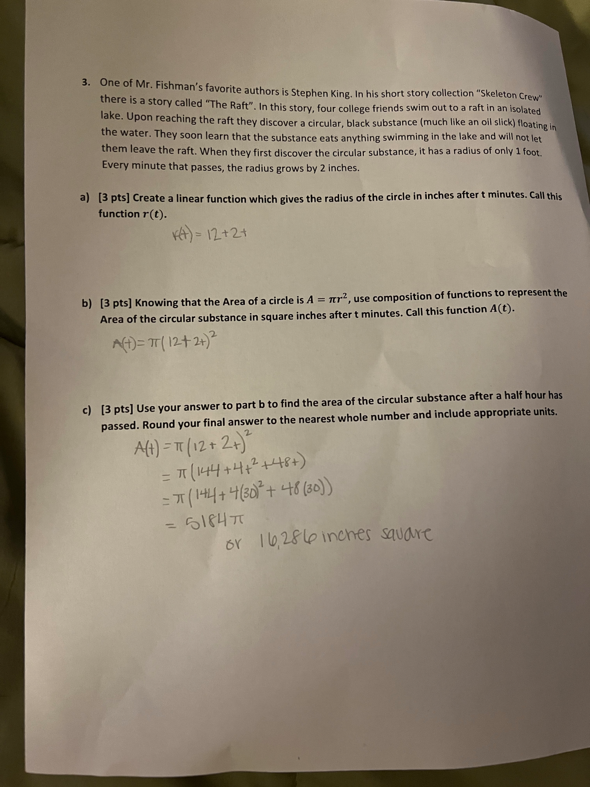 Problem Set 3 - MAT 117 - Studocu