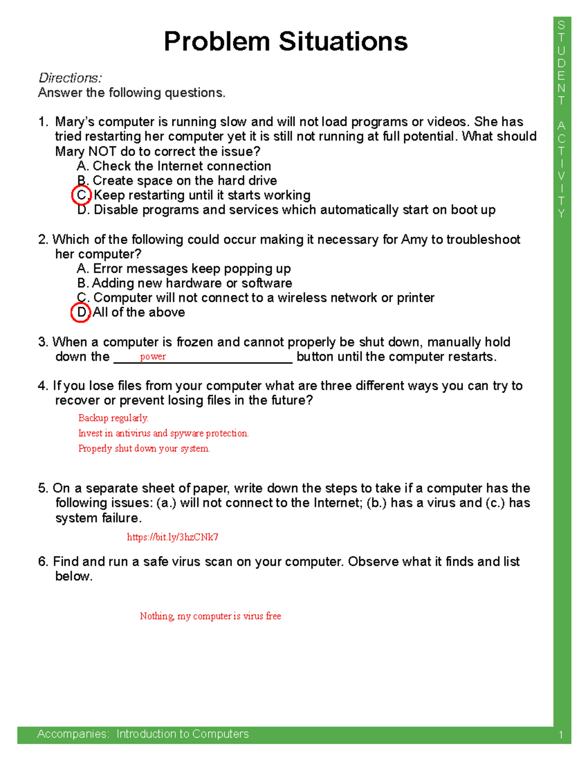Kami Export - Activity - Problem Situations - S T U D E N T A C T I V I ...