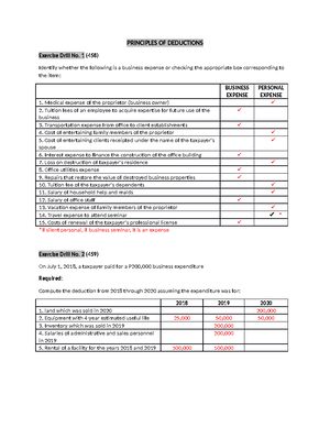 Chapter 15-B Income Tax 2021 Answer Key - CHAPTER 15-B: Corporate ...