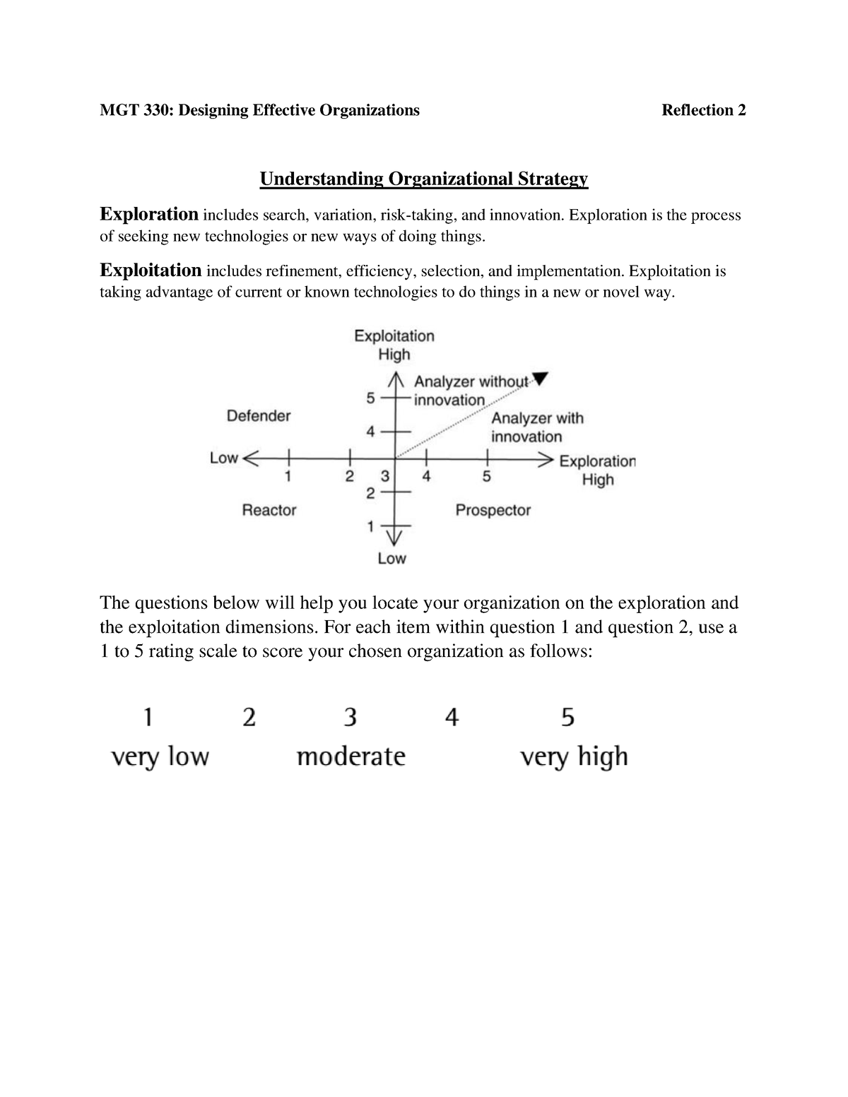 MGT 330 Reflection 2 - MGT 330: Designing Effective Organizations ...