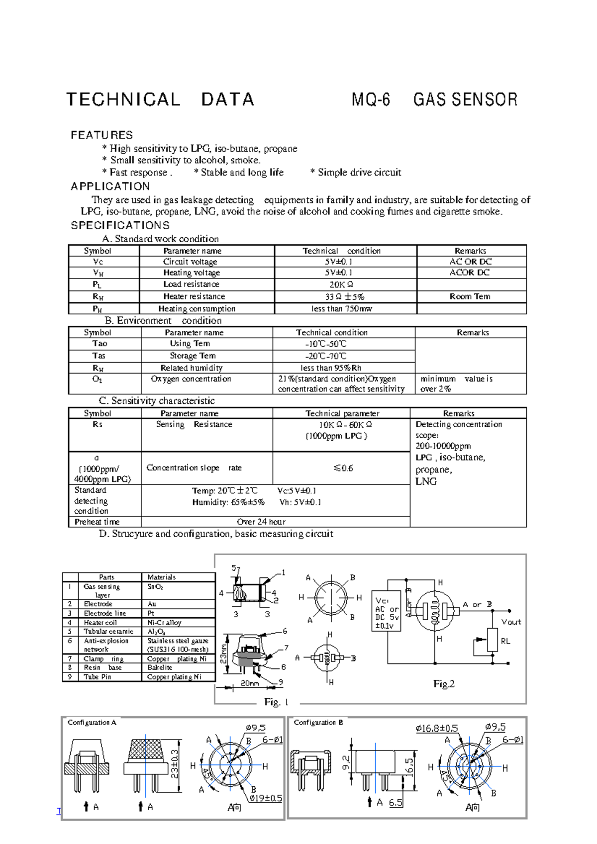 MQ-6 - notes - TEL:86-371-67169080 FAX: 86-371-67169090 E-mail:sales ...
