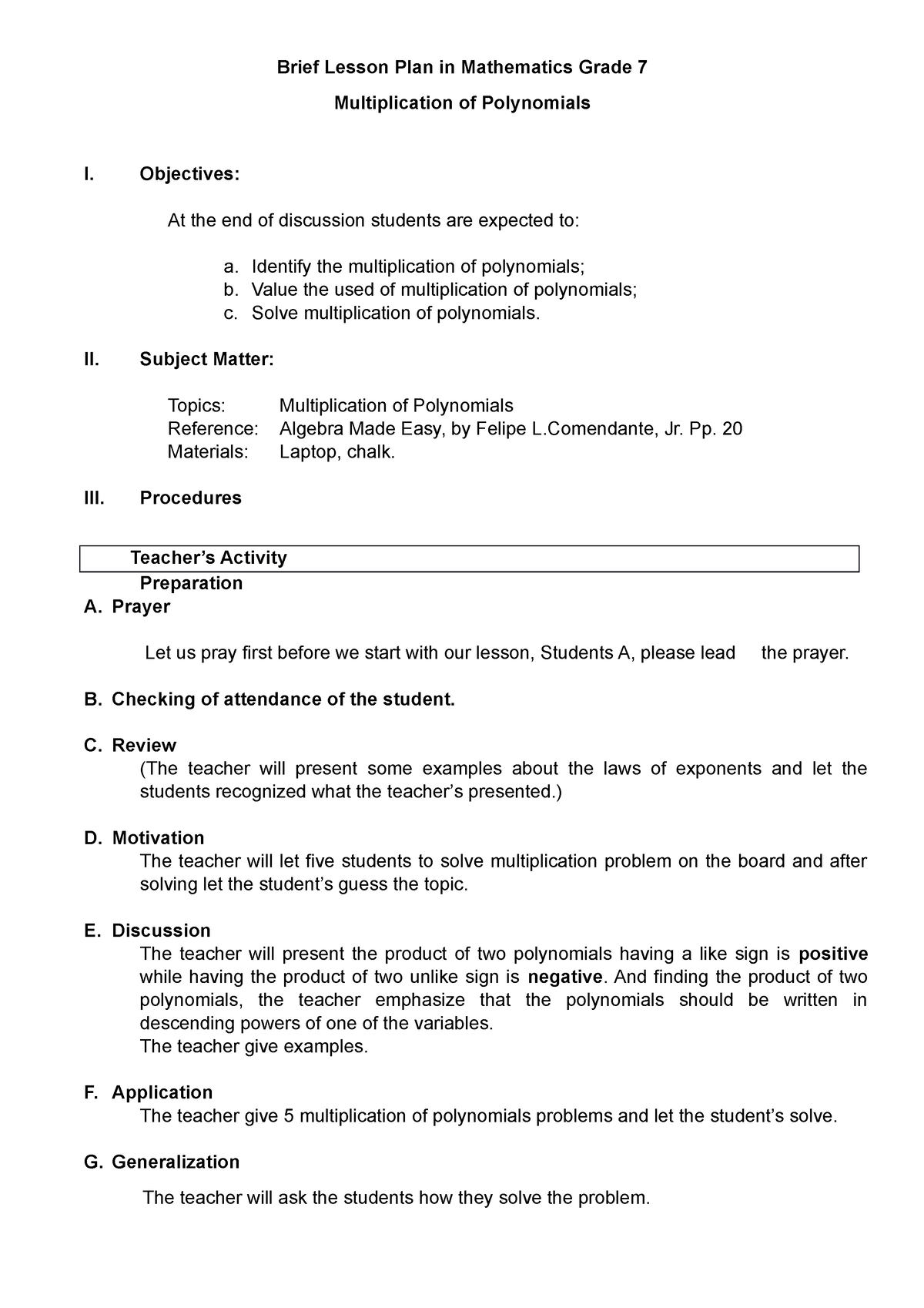 brief-lesson-plan-in-mathematics-grade-7-objectives-at-the-end-of