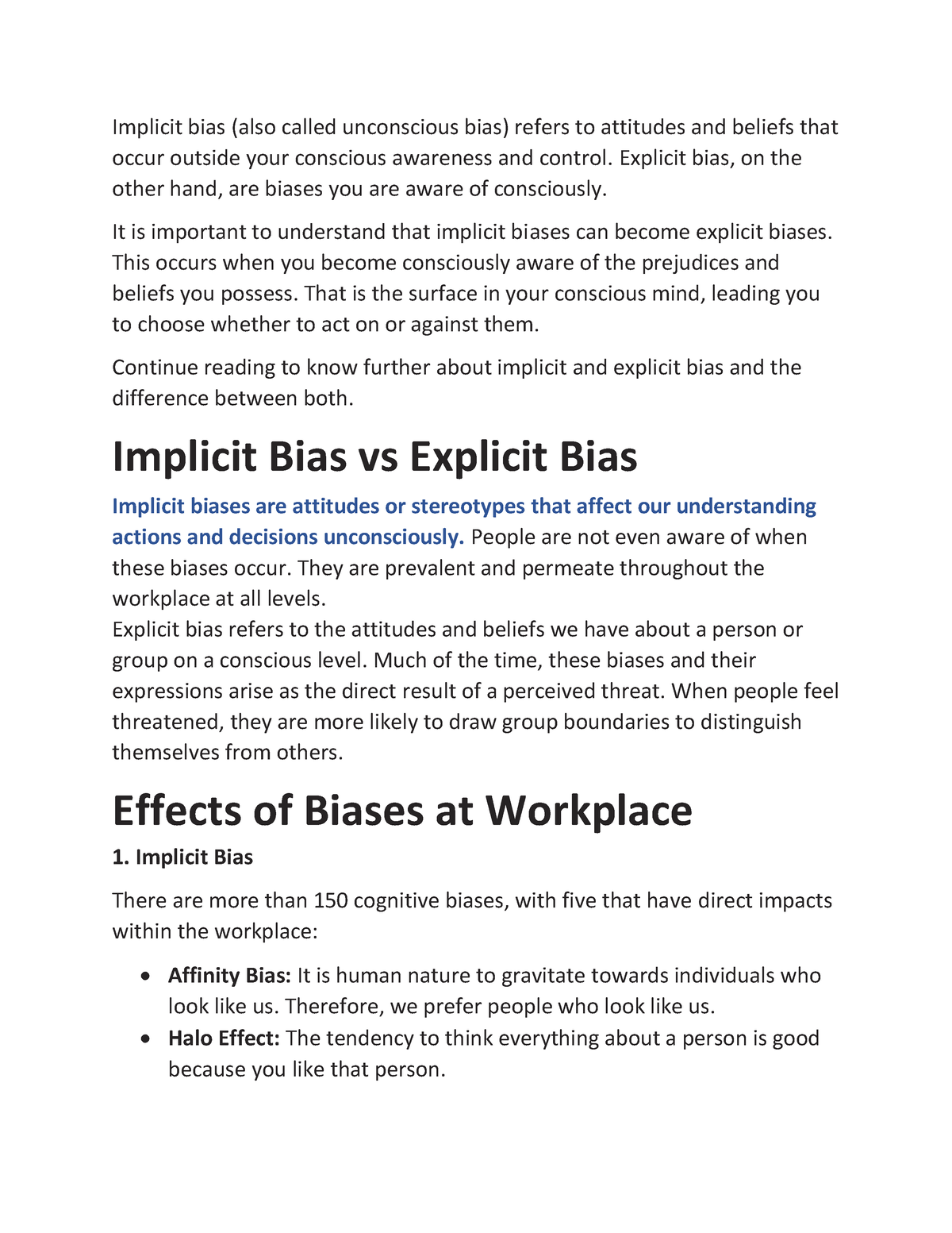 implicit bias essay