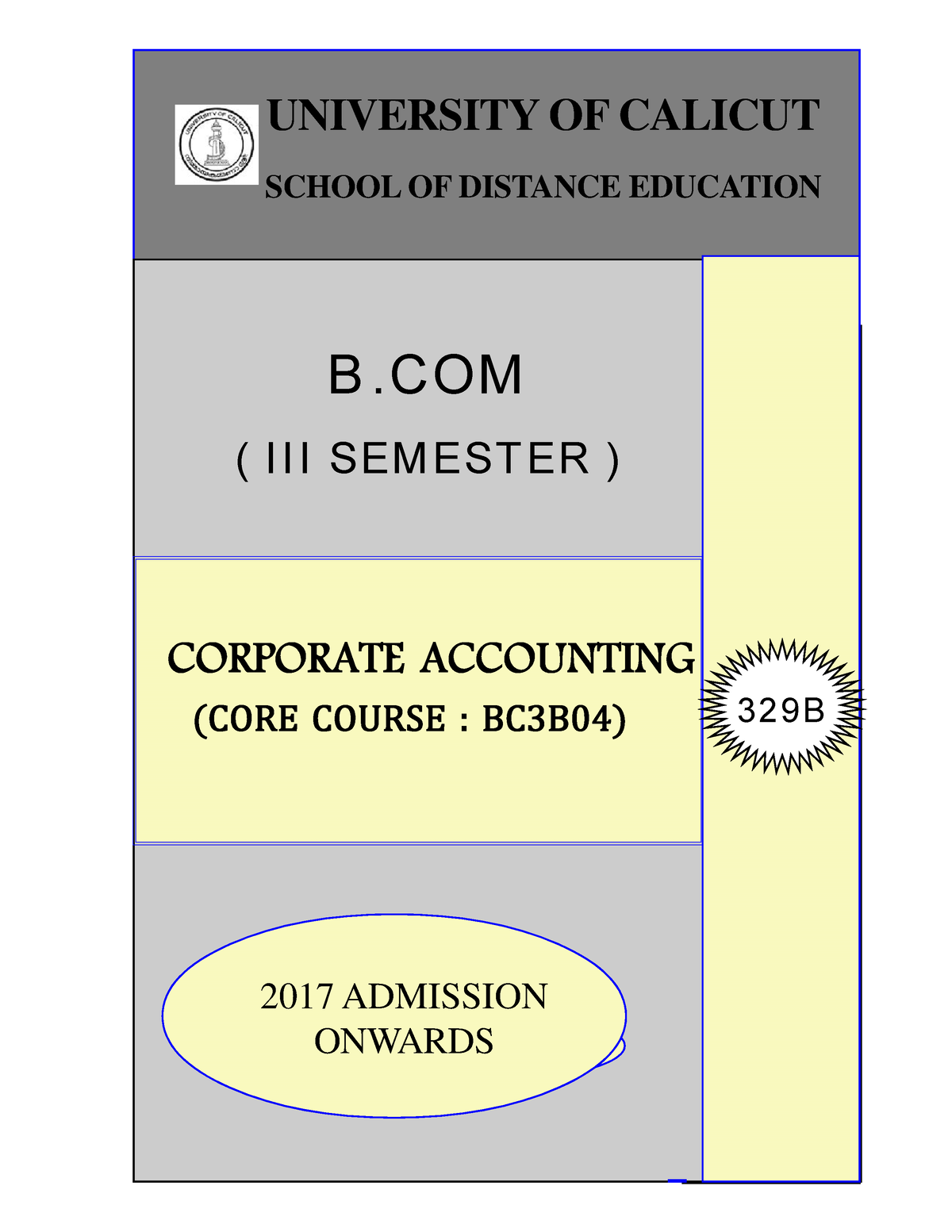 SLM-BCom- Corporate Accounting - BA POLIICAL SCIENCE CORPORATE ...