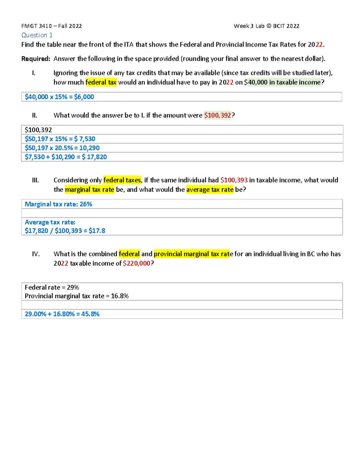 3410 Week 3 Lab Questions - Question 1 Find the table near the front of ...