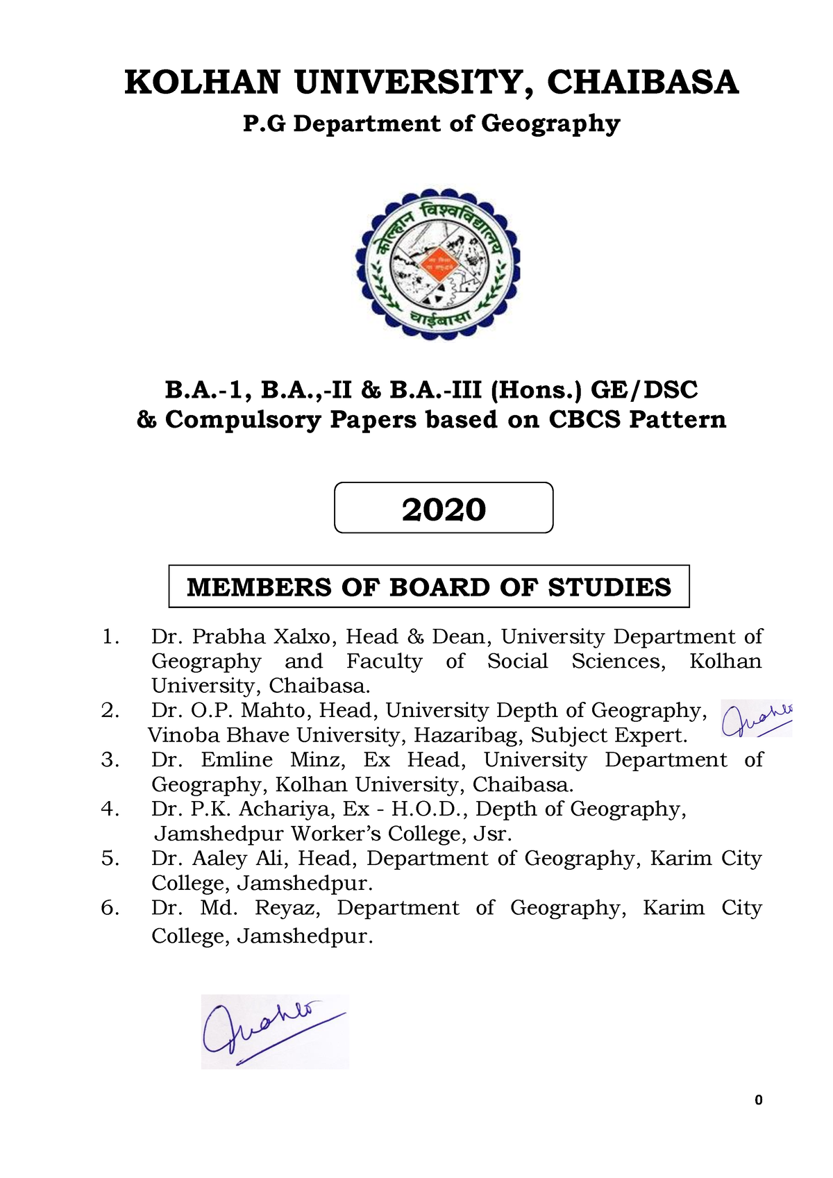 Geography-Hon - Notes - KOLHAN UNIVERSITY, CHAIBASA P Department Of ...