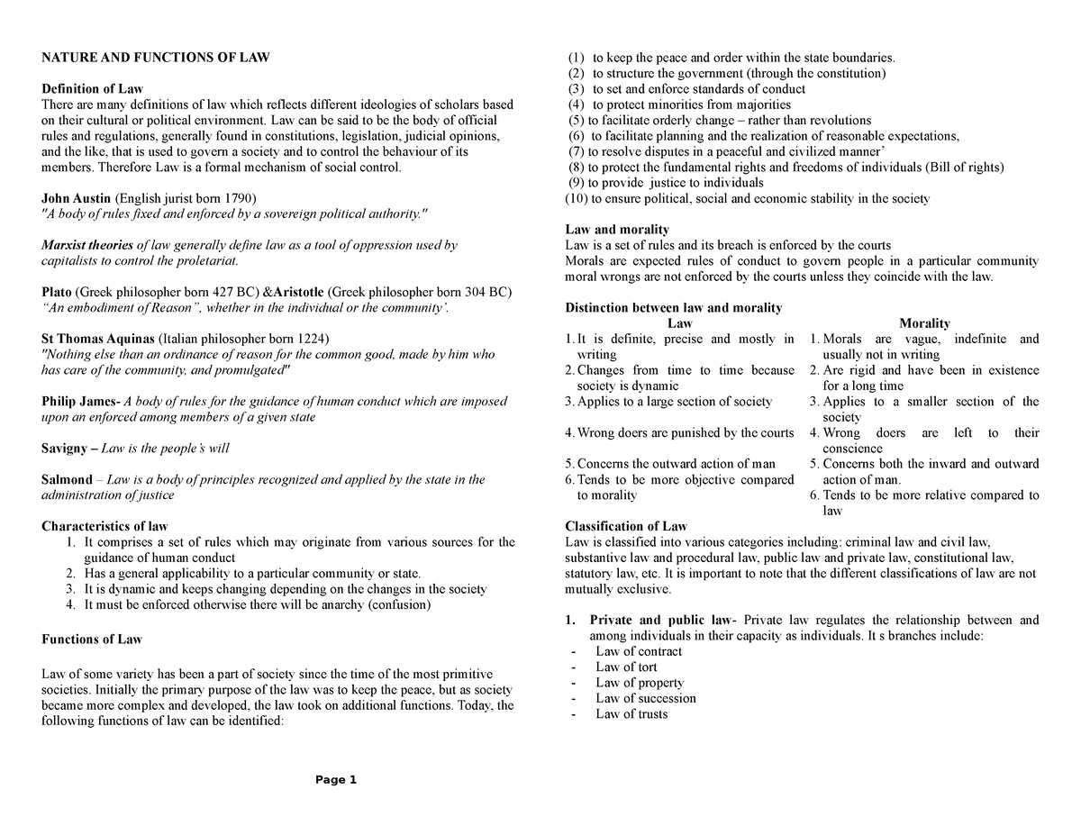 intro-law-1-law-nature-and-functions-of-law-definition-of-law