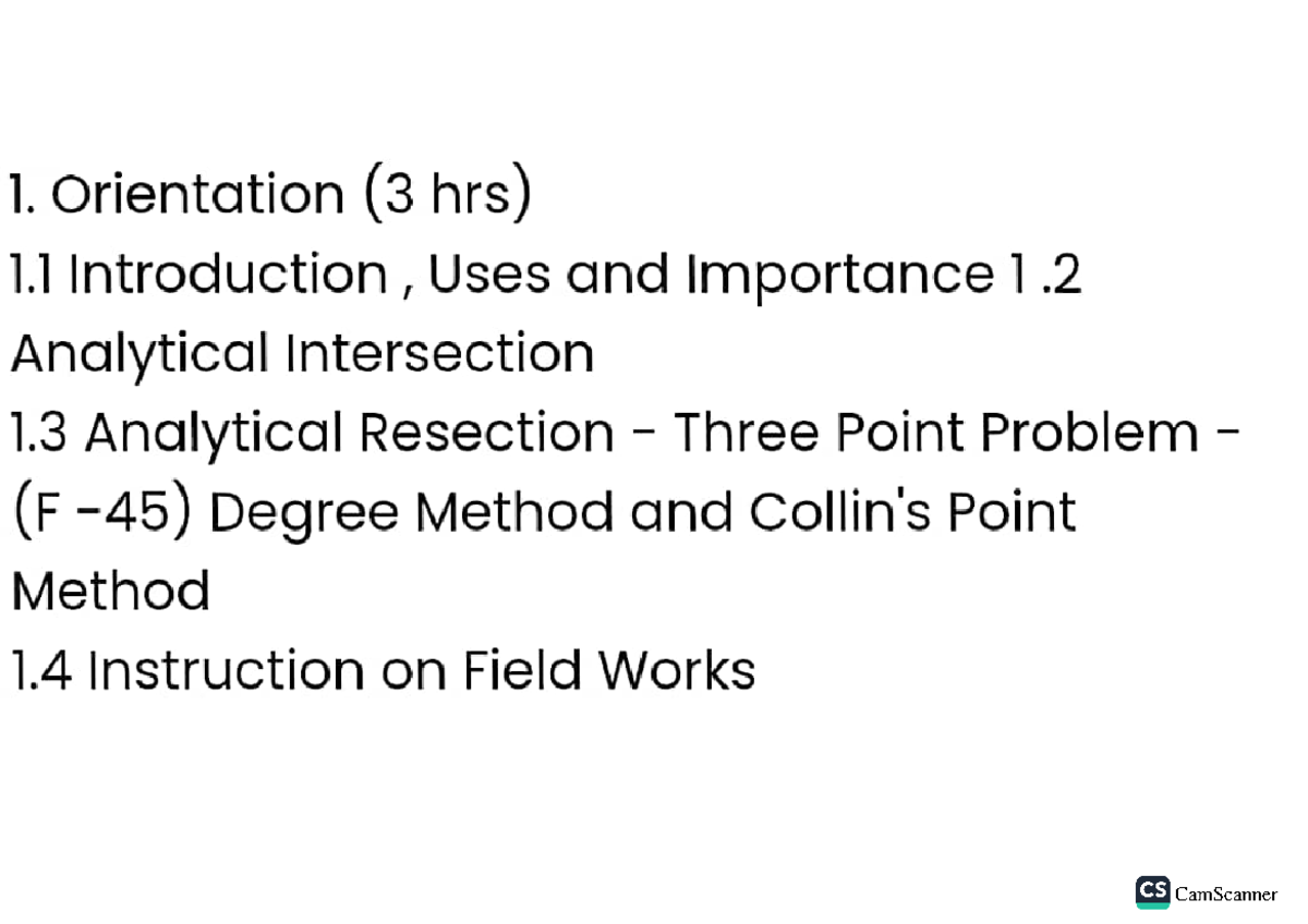 Surveying Ii Surveing Ii Studocu