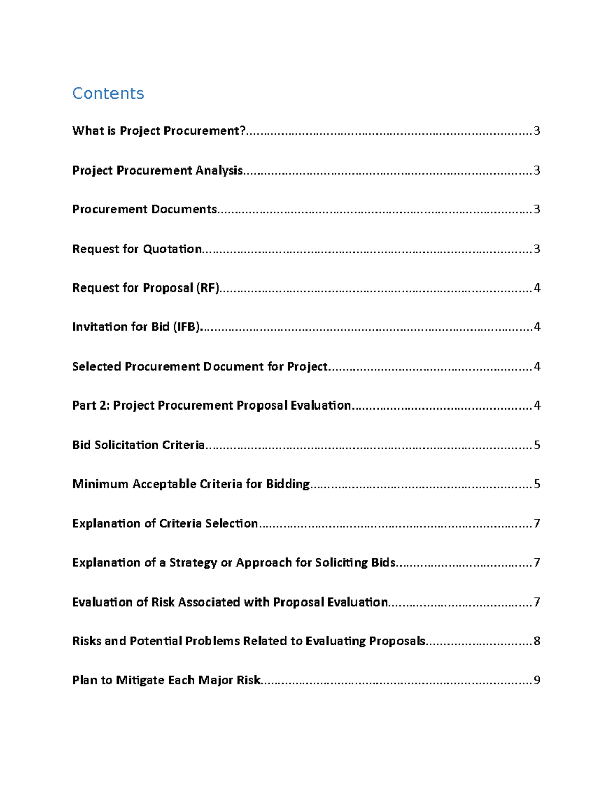 Project-procurement - Project-procurement - Contents What is Project ...
