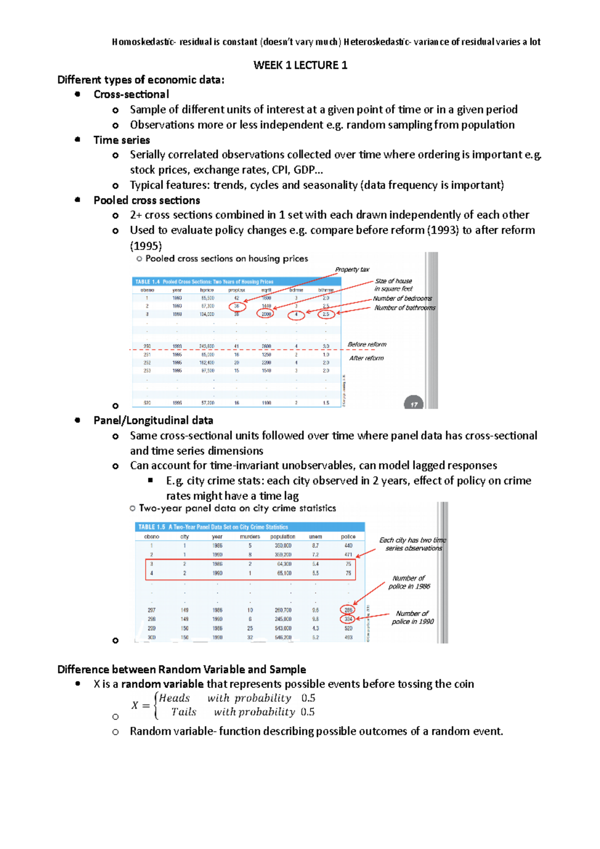 Econ2206 - Lecture Notes All - WEEK 1 LECTURE 1 Diferent Types Of ...