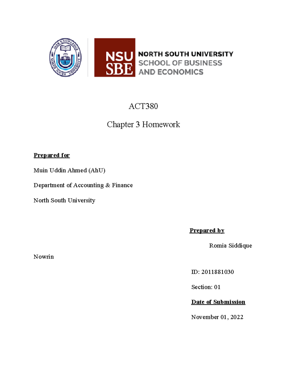 Act 380 Chapter 3 Problems 30 31 32 Act Chapter 3 Homework Prepared