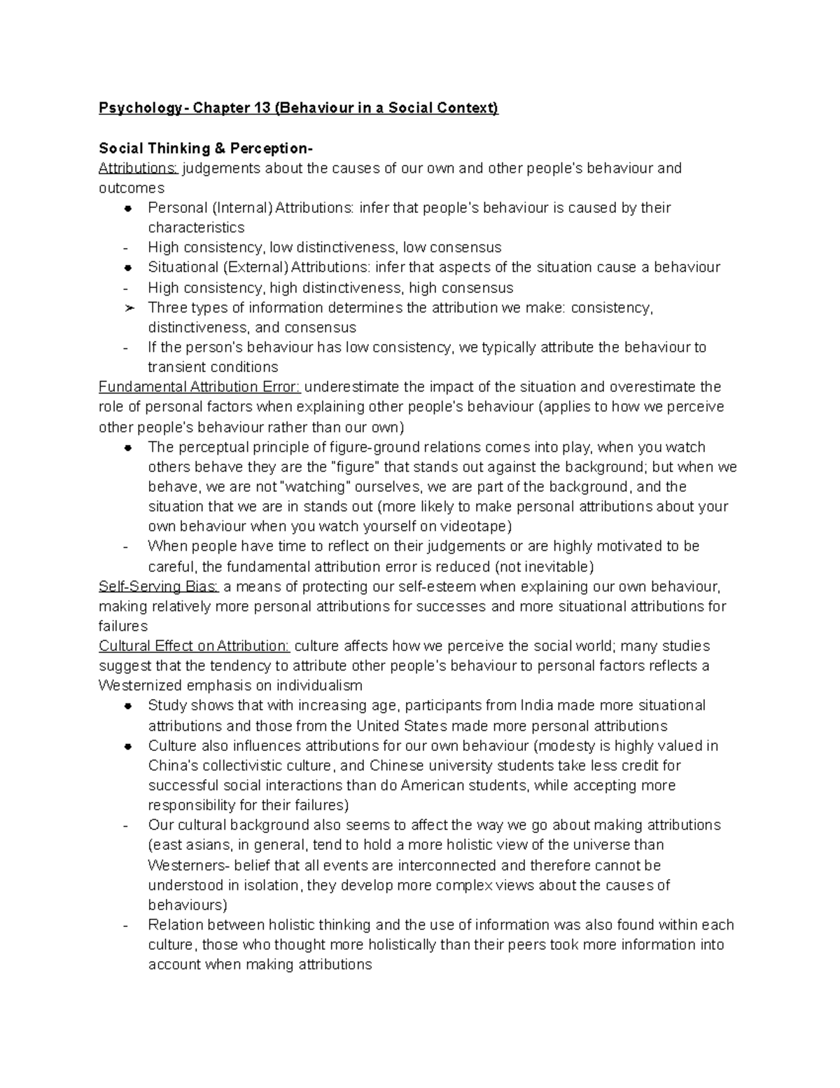 13 - chapter 13 psychology notes and lecture notes combined ...