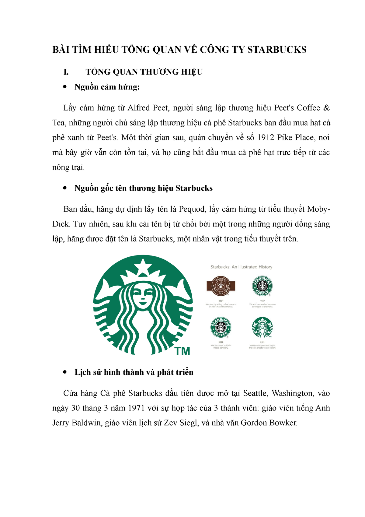 Starbucks đã vận dụng những yếu tố của marketing mix như thế nào
