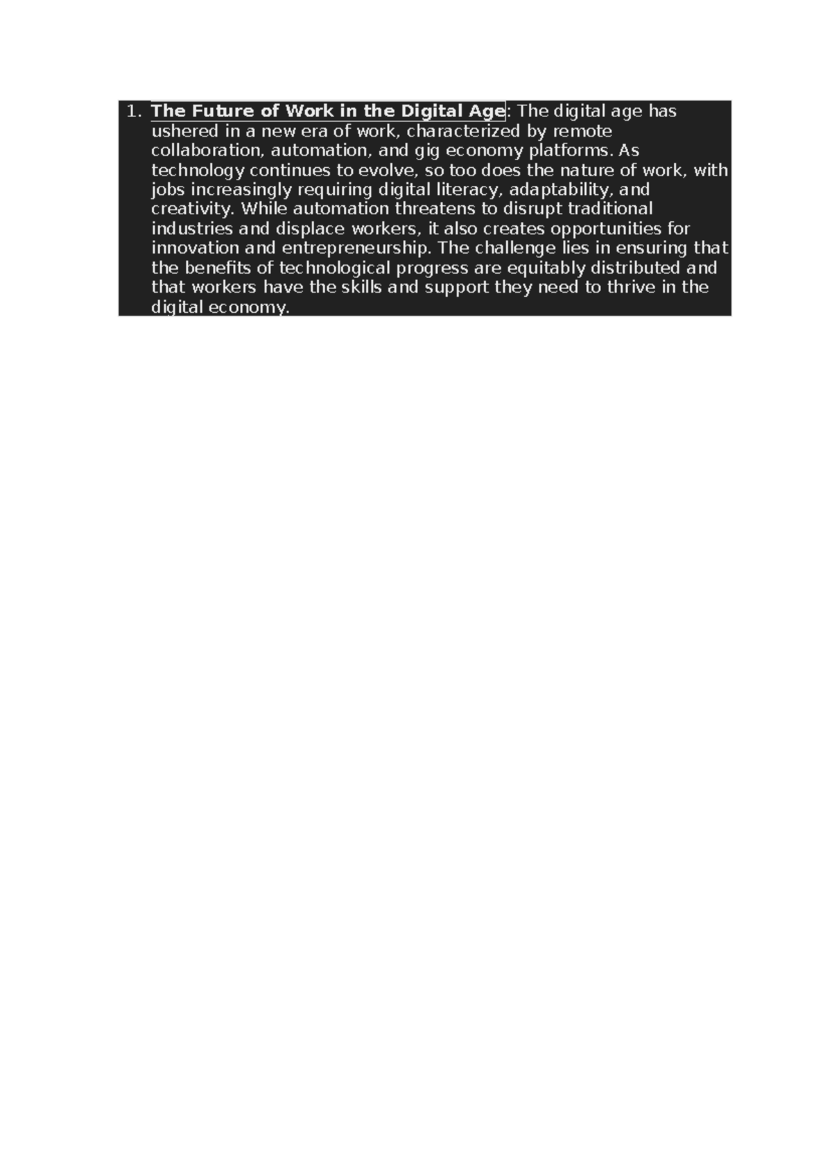 Upload document - Copy - The Future of Work in the Digital Age: The ...