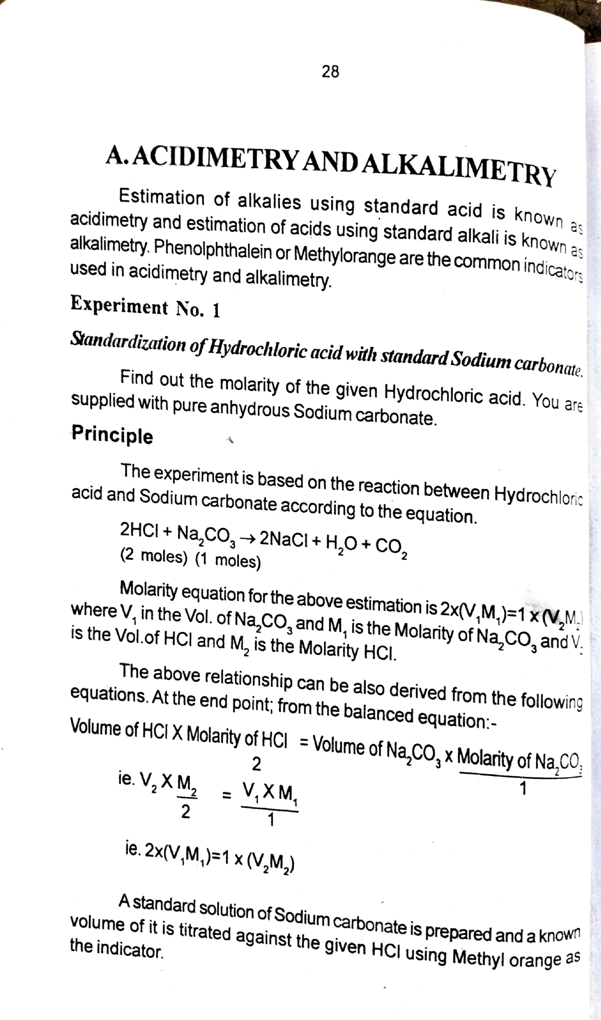 Chemistry 1st Sem Lab - BSc Chemistry - MG University - Studocu