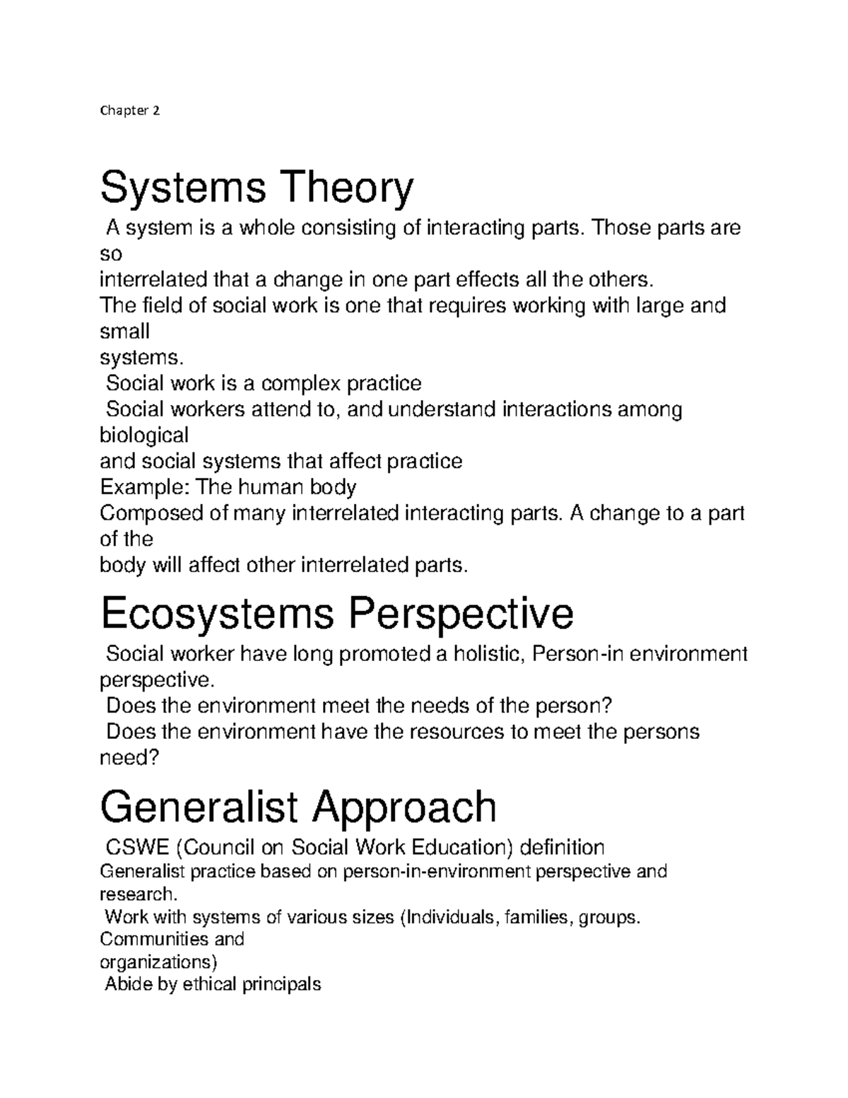 systems theory case study