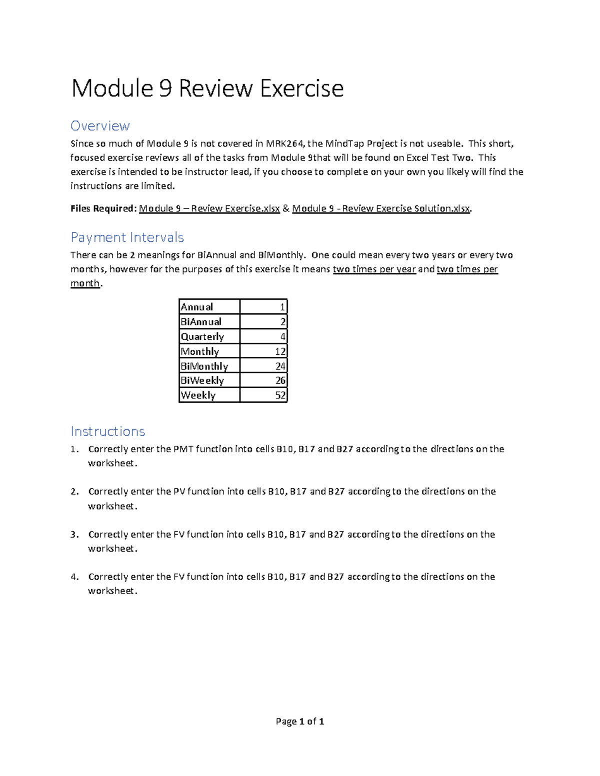 Module 9 Review Exercise - Page 1 Of 1 Module 9 Review Exercise ...