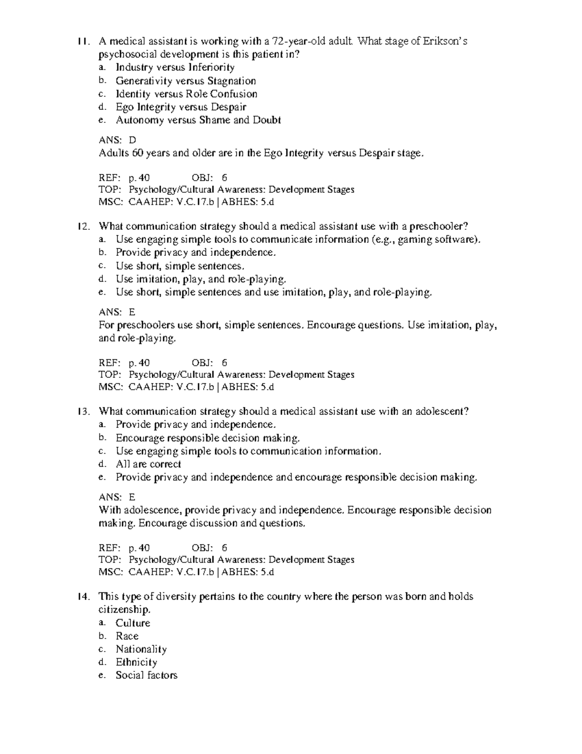 24 Chapter 02 Therapeutic Communication Niedzwiecki Kinn’s The