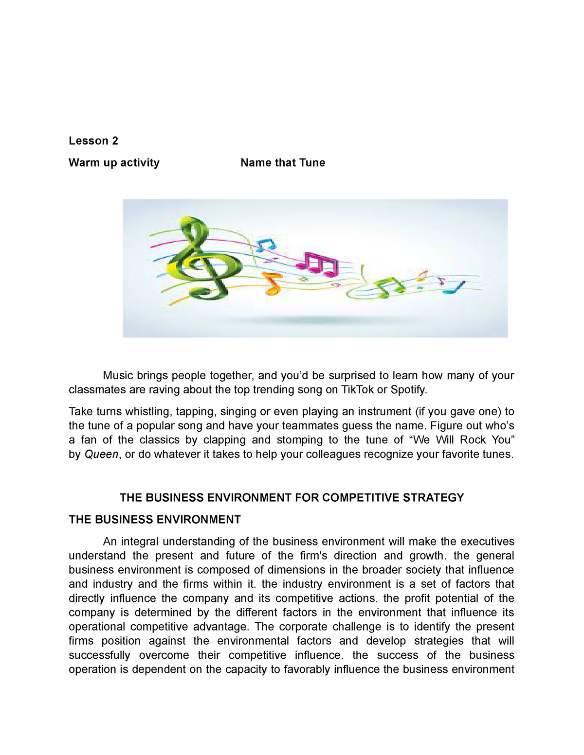 Chapter 2-strama 2022 - Strategic Management Module 1 Summary - Lesson ...