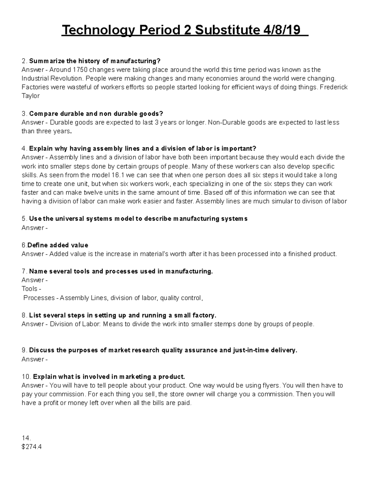 Copy of Technology Period 2 Substitute 4 8 19 - Technology Period 2 ...