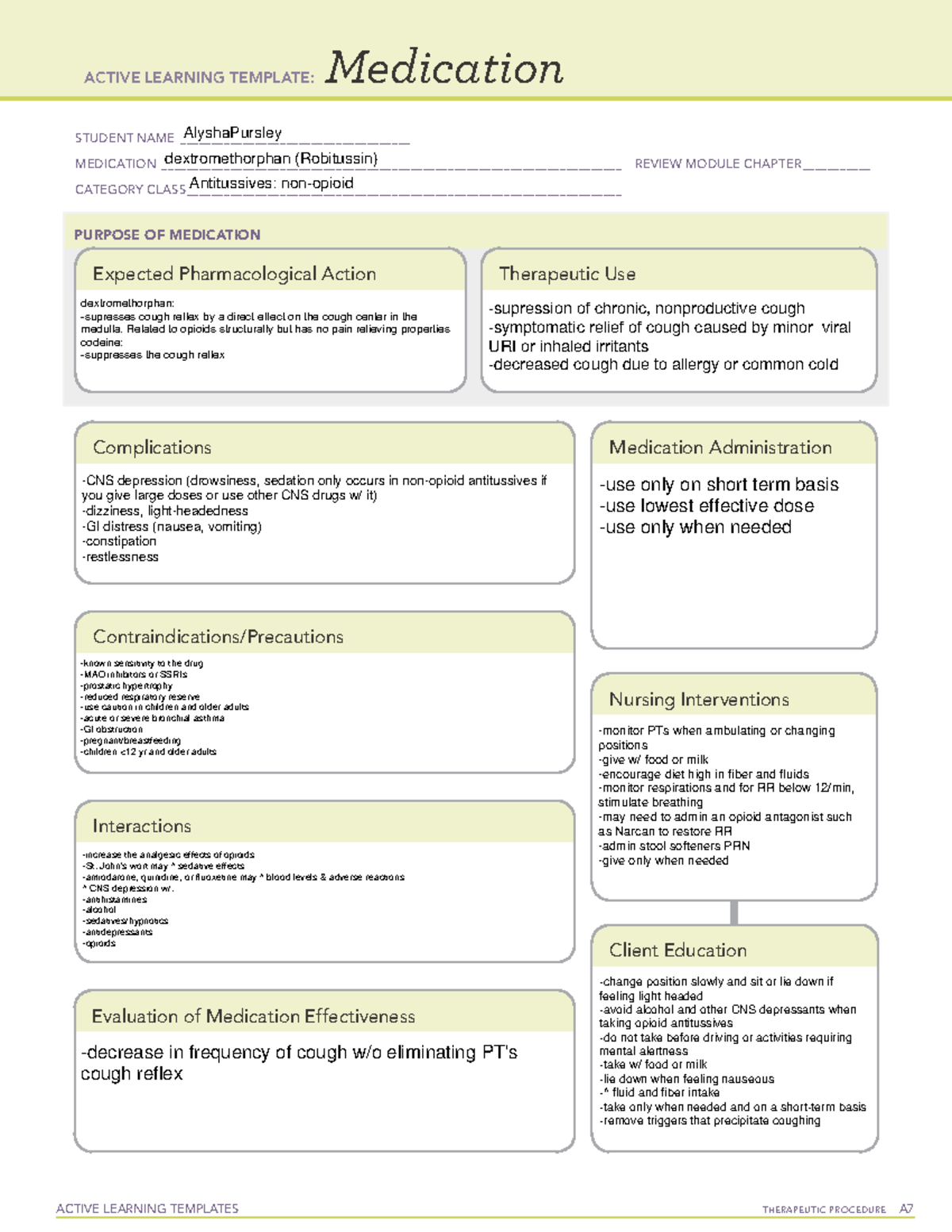 Respiratory Drugs - Nonopioid Antitussives - dextromethorphan (Delsym ...