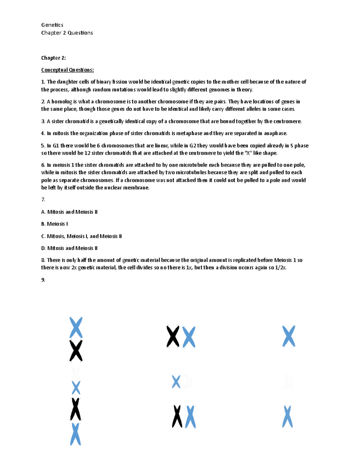End Chapter 2 Questions - Genetics Chapter 2 Questions Chapter 2 ...