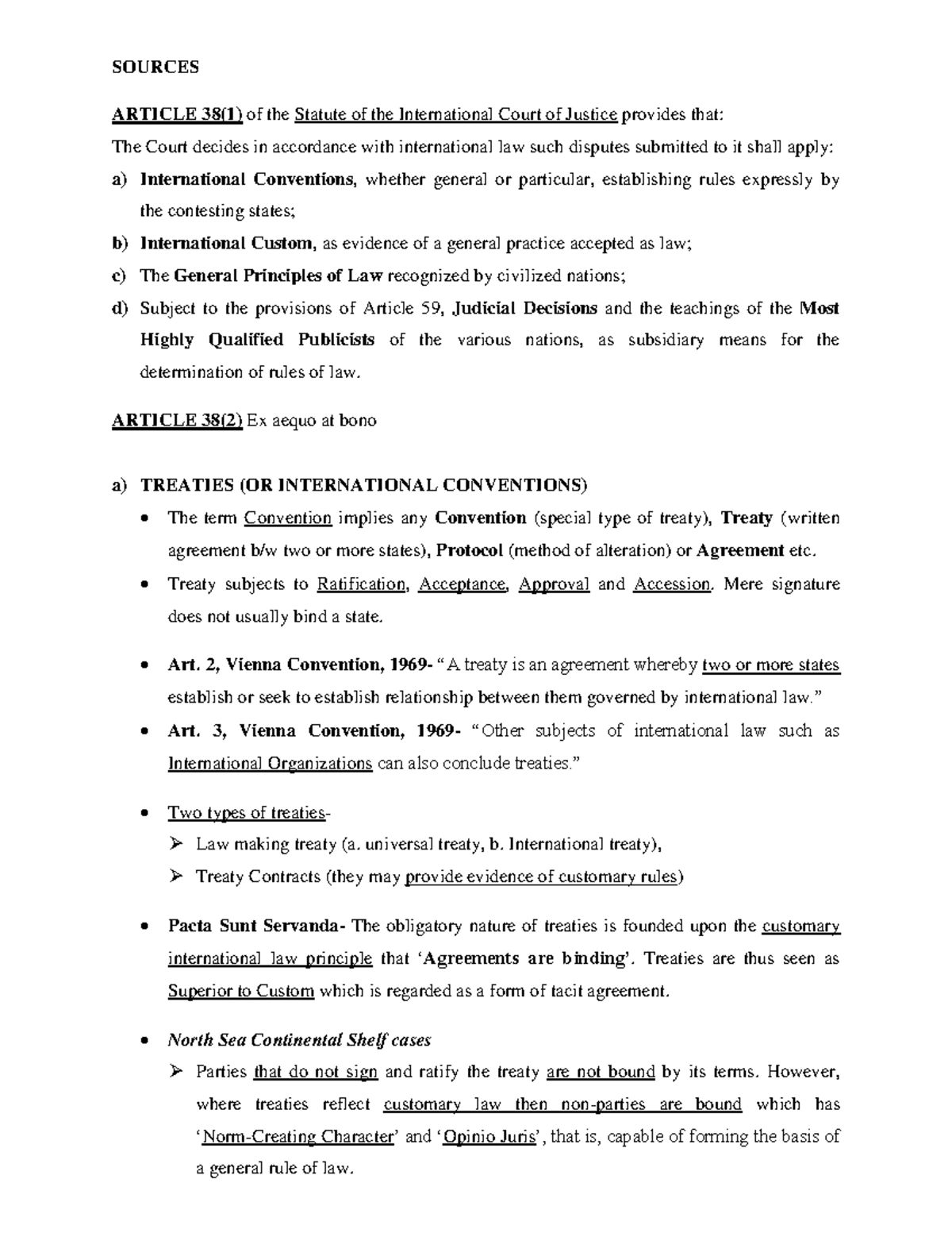 Pil Sources Of Public International Law Sources Article 38 1 Of Pil Sources Of Public International Law Sources Article 38 1 Of