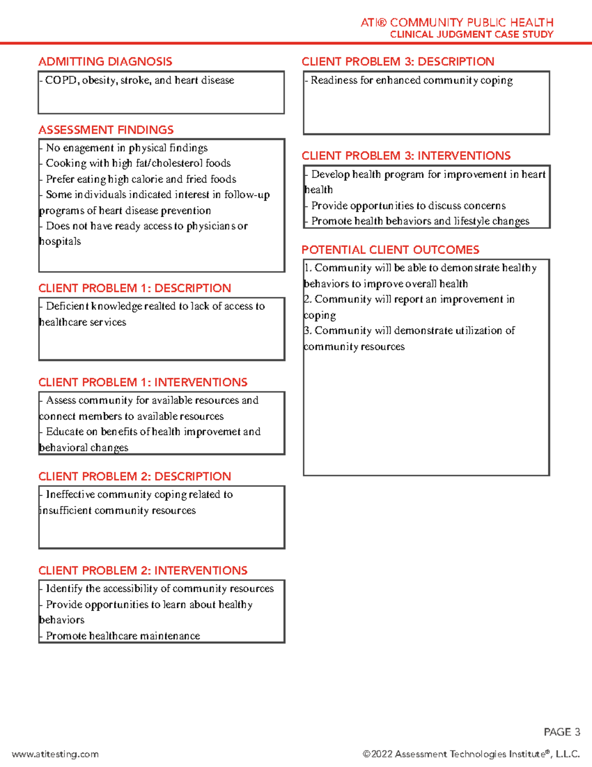 ati the leader case study 2 quizlet