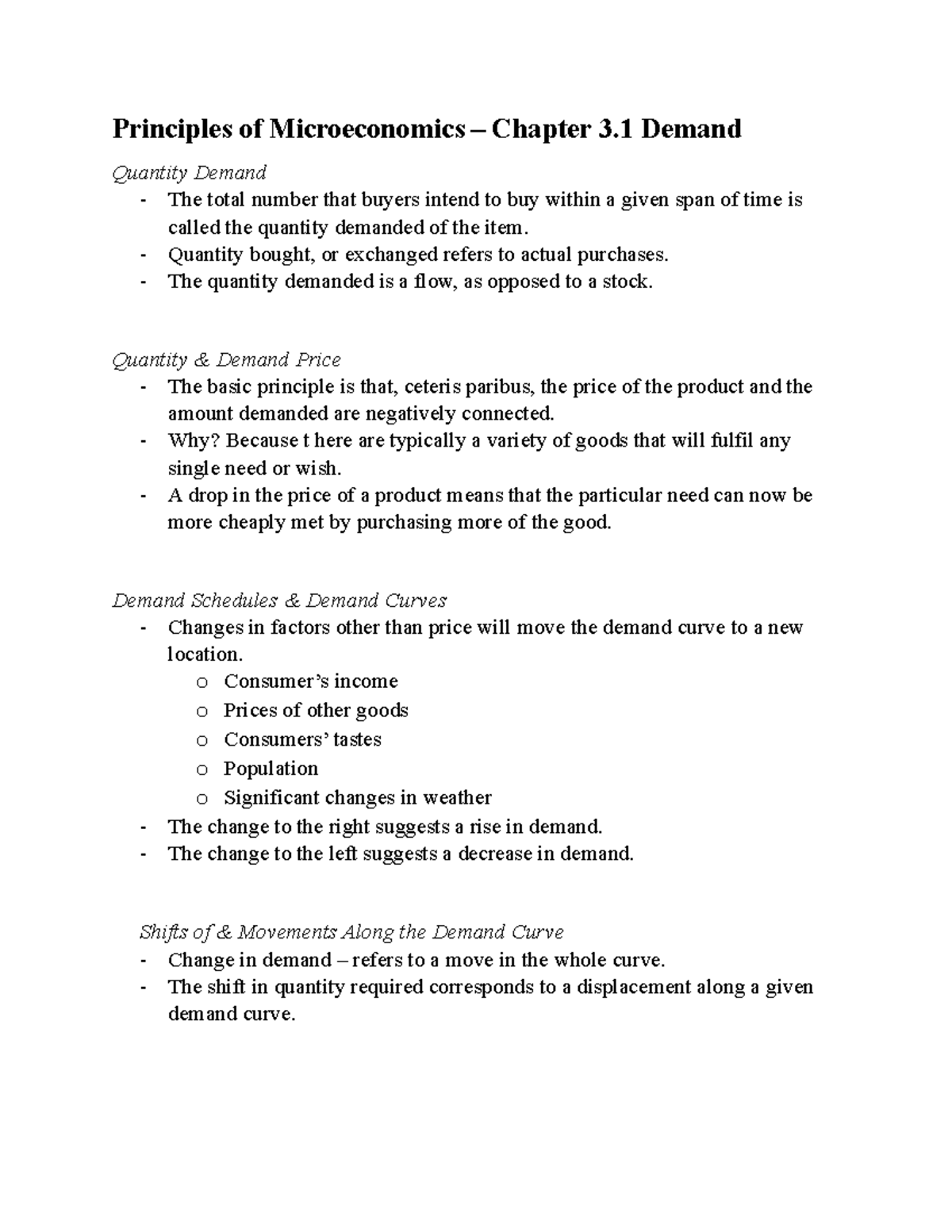 Principles Of Microeconomics, Chapter 3.1, Demand - Principles Of ...