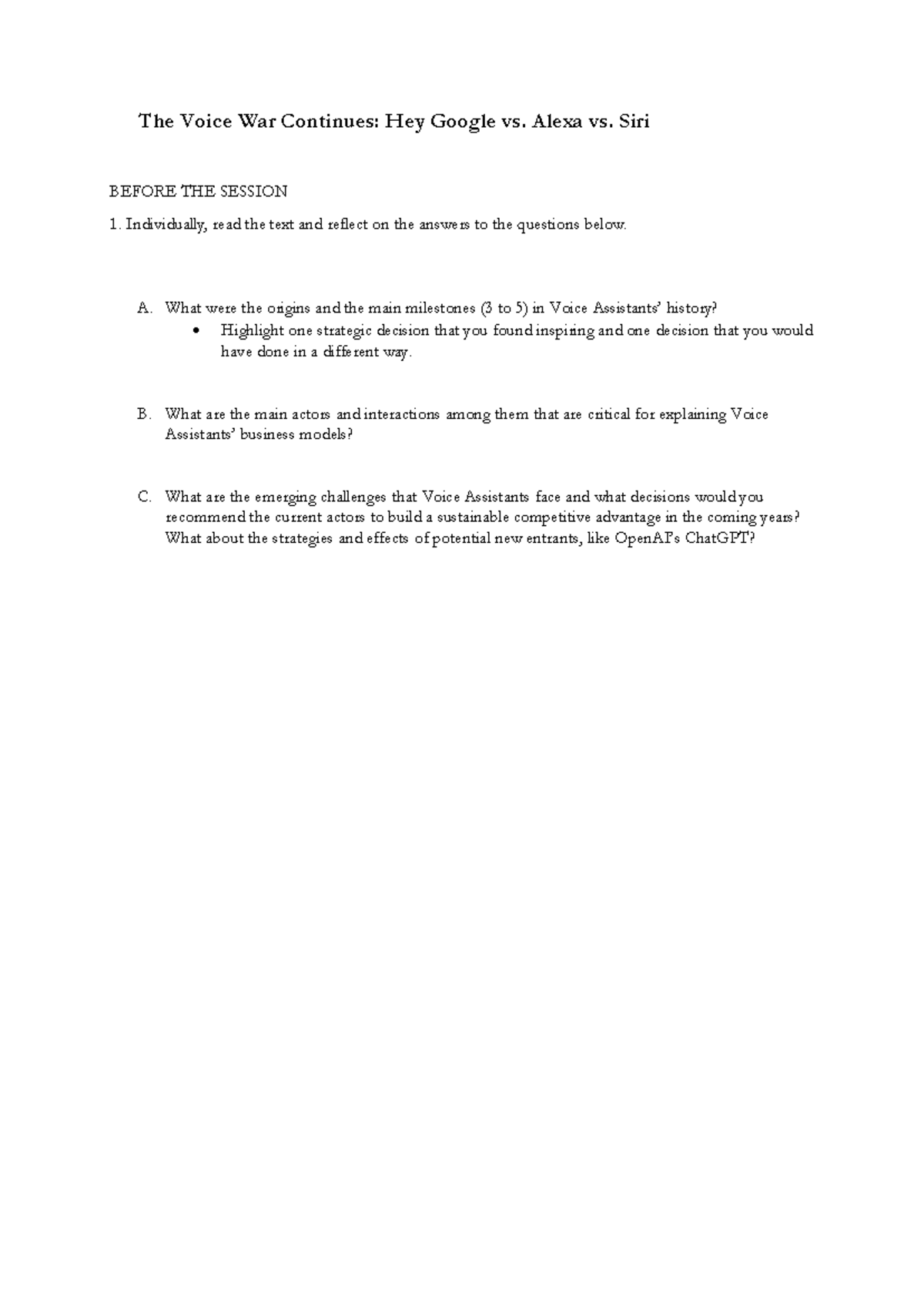 3 Voice War continues Google Alexa Siri - Guidelines and text-2 - The ...