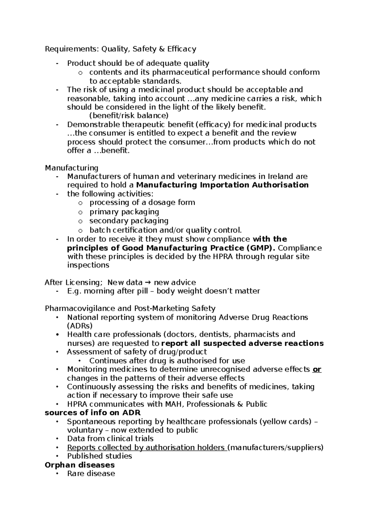 Quality control of drugs - Requirements: Quality, Safety & Efficacy ...