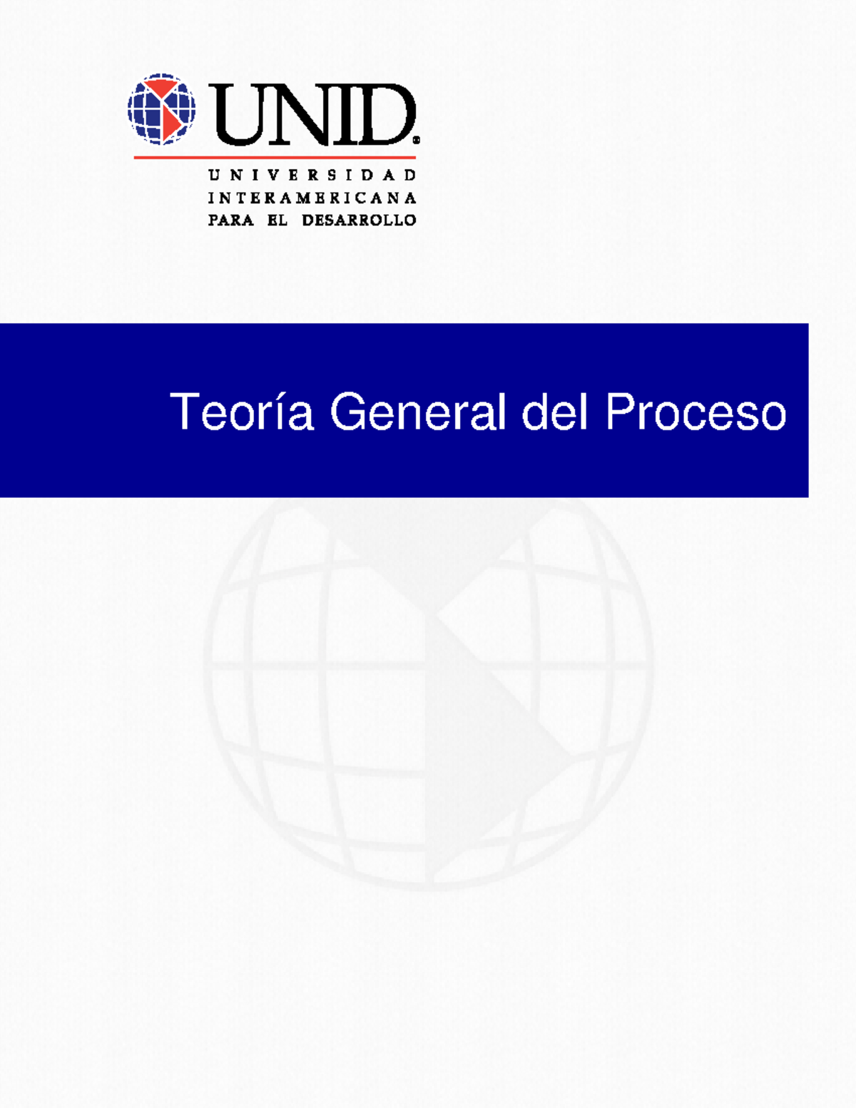 Teoria General DEL Proceso - 1 Sesión No. 1 Nombre: Teoría General Del ...