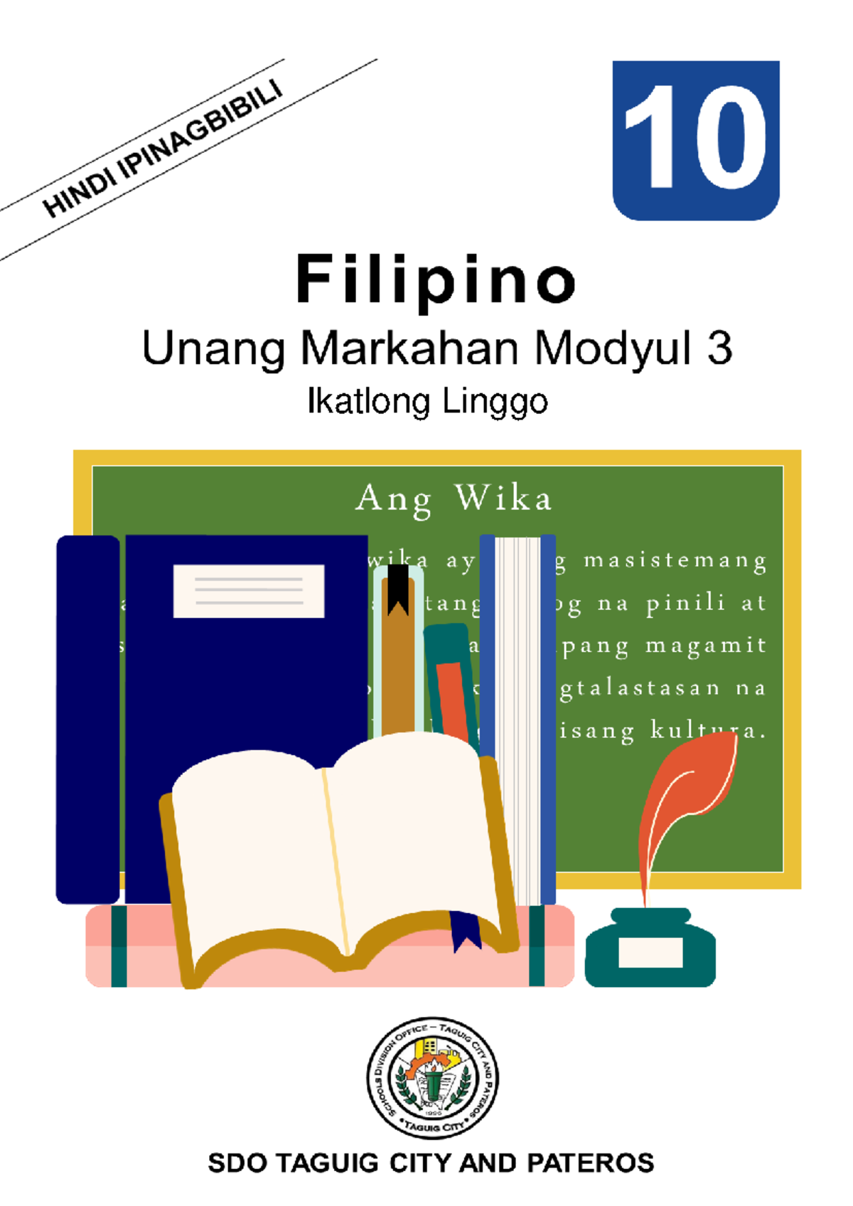 FIL10 M3 Q1 Final - Filipino notes - Ikatlong Linggo Paunang Salita ...