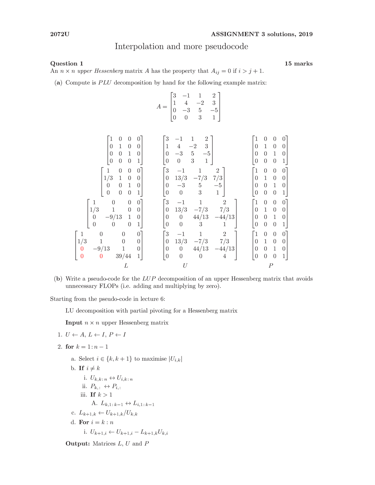 Assignment 3s Computational Science I Studocu