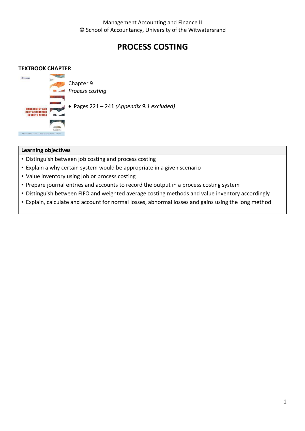 Average costing method - explanation and examples