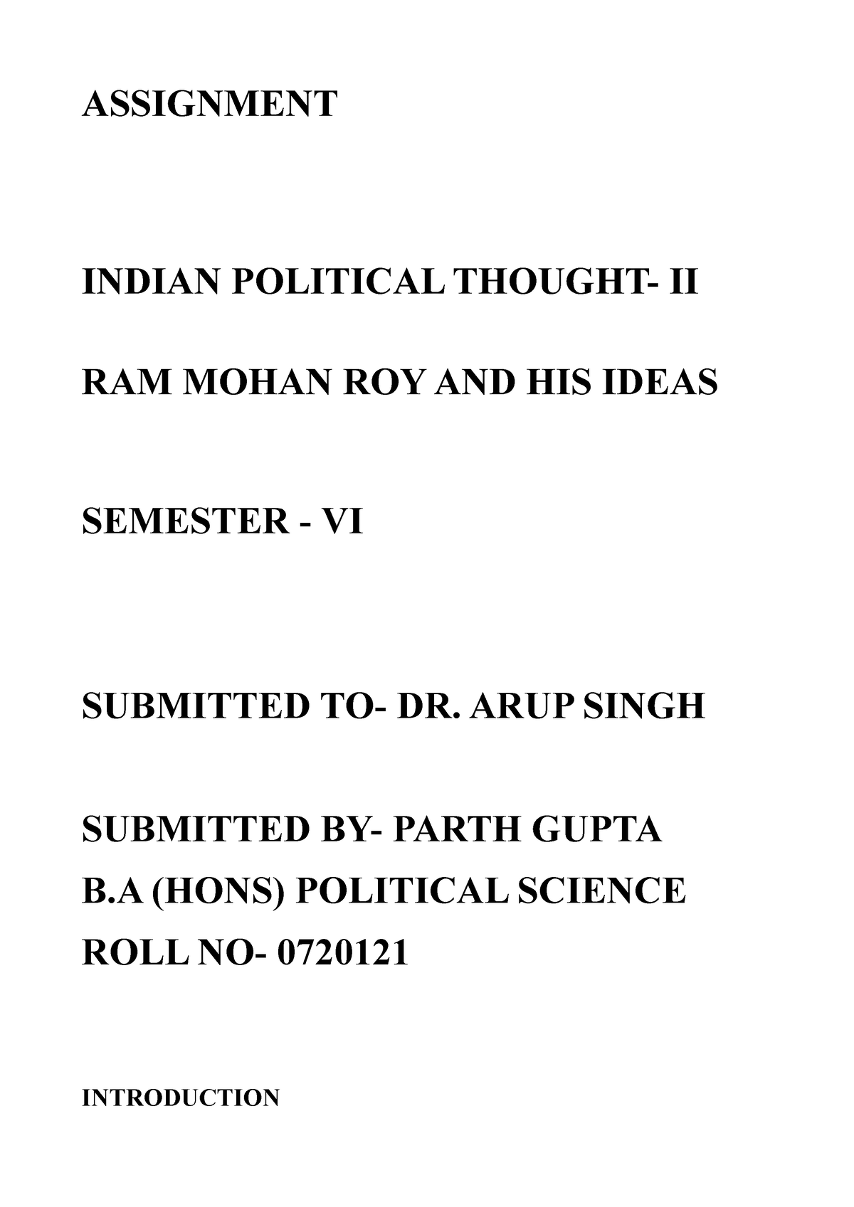 ipt-assignment-sem-6-assignment-indian-political-thought-ii-ram