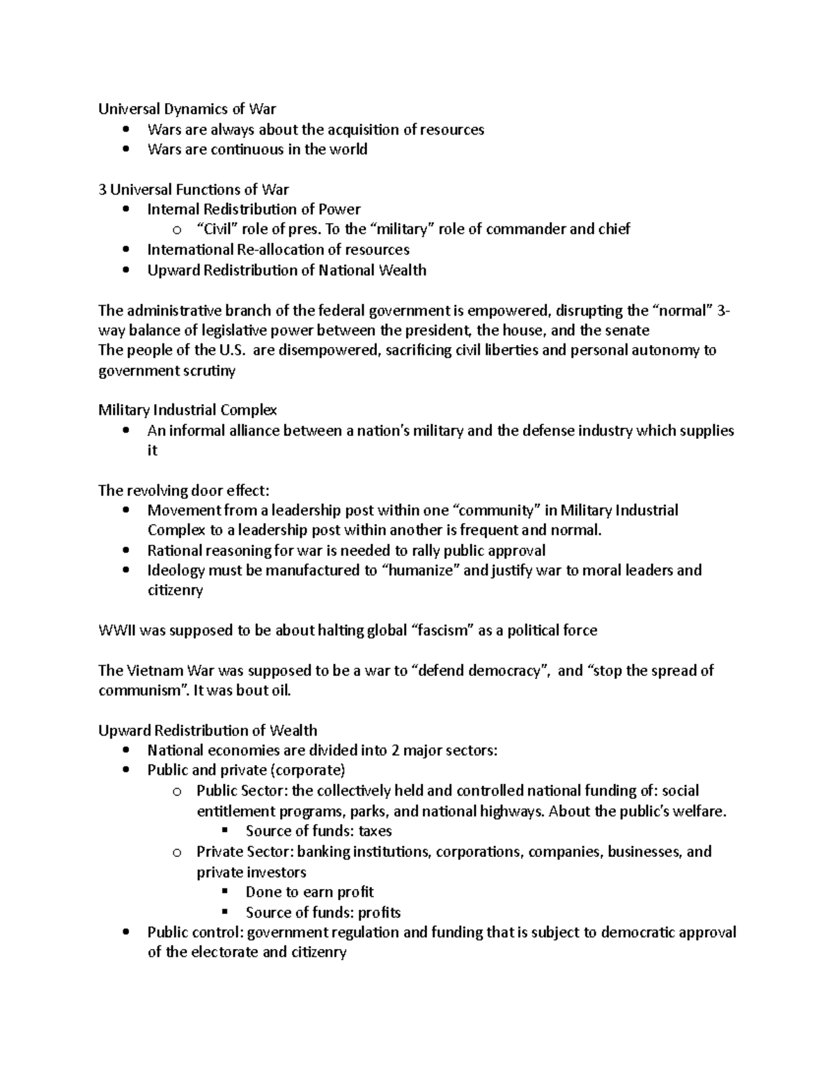 Soc 101 Part 36 Professor Russell Castro Universal Dynamics of War